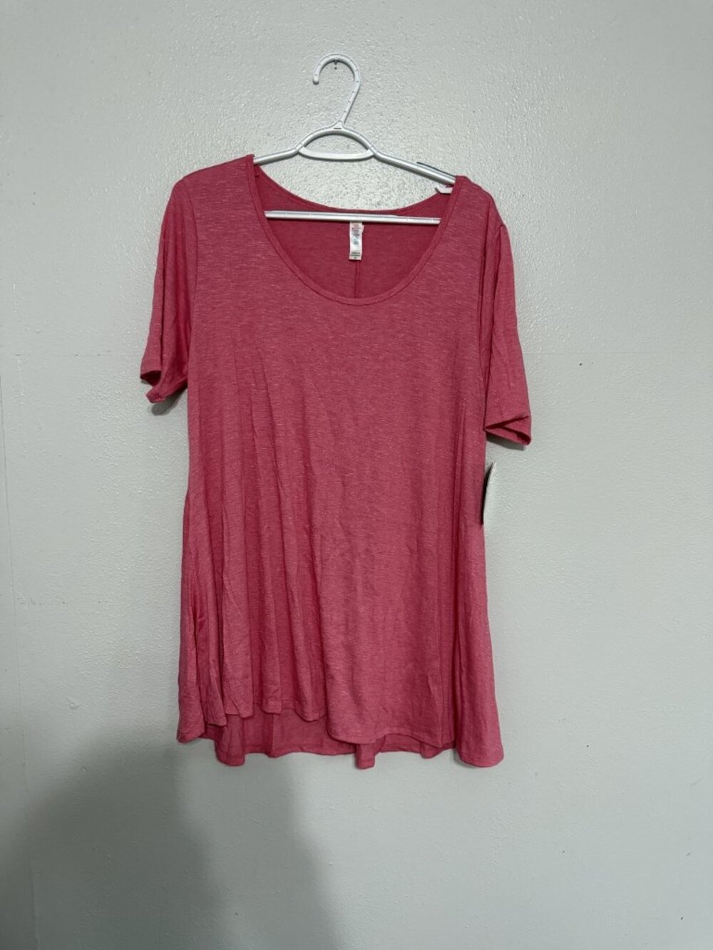 NWT LuLaRoe Perfect Tee Pink Heathered Tunic M 🩷